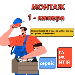 Монтаж камеры видеонаблюдения (внутри помещения)